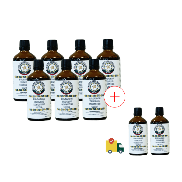 Bulgarian Tribulus Terrestris Ultra 100ml – „Пълен курс“ – 7 бр.+ 2 бр. *Безплатна доставка само в България*